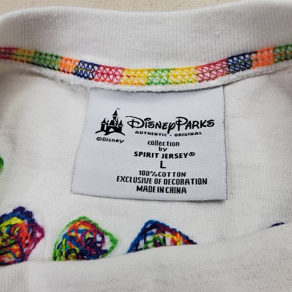 Disneyland Resort Rainbow Chenille Minnie Mouse Girls Large Top - Picture 8 of 10